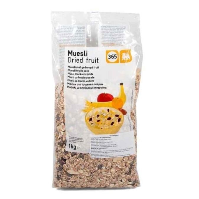 

Muesli Dried Fruit Healthy 365 1kg, Sereal, Vegan Food Instant Snacks TPD