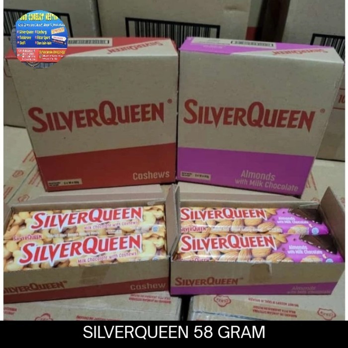 

Silverqueen 65 gram 1 box (isi 10 pcs)