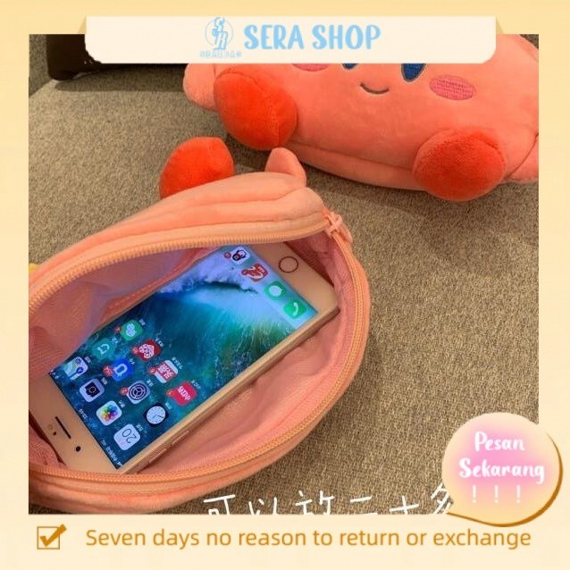 

❈◎♘Sera Sera Bintang Jepang Kirby Tas Penyimpanan Kosmetik Lipstik Desktop Lucu Kartun Tas Pensil Kapasitas Besar Asrama Wanita