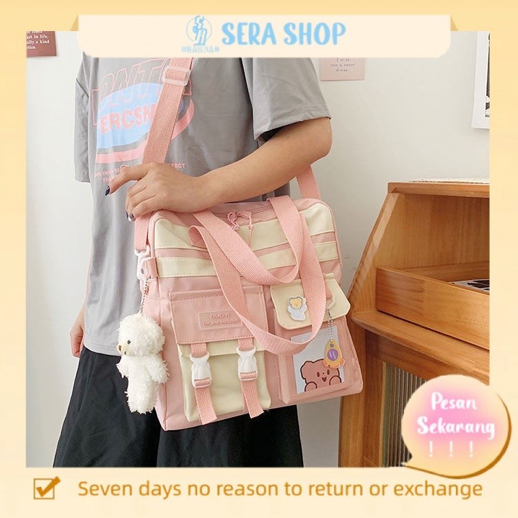 

✔❃Sera tas wanita gaya perguruan tinggi bahu mahasiswa tas kelas kapasitas besar tas les portabel tas satu bahu tas diagonal tas besar