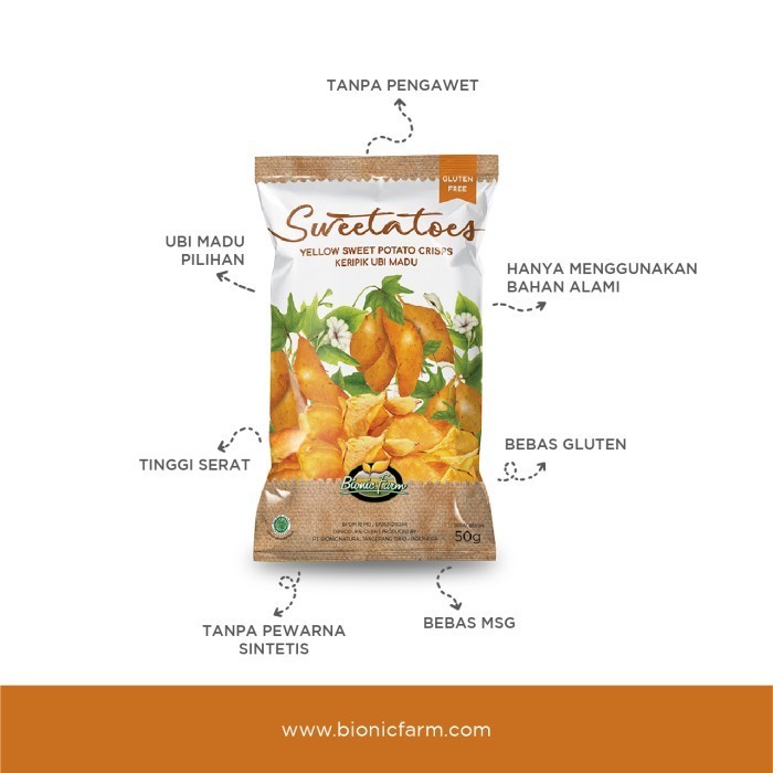 

Bionic Farm Sweetatoes Keripik Ubi Madu 50G - 6 pcs