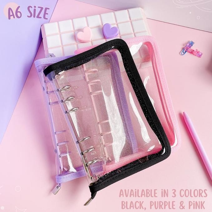 

(A6 Size) Binder Zipper File Organizer Resleting