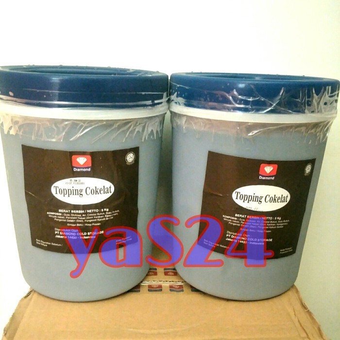 

Topping Coklat Kaleng Diamond 5kg (toping ice cream/es krim)