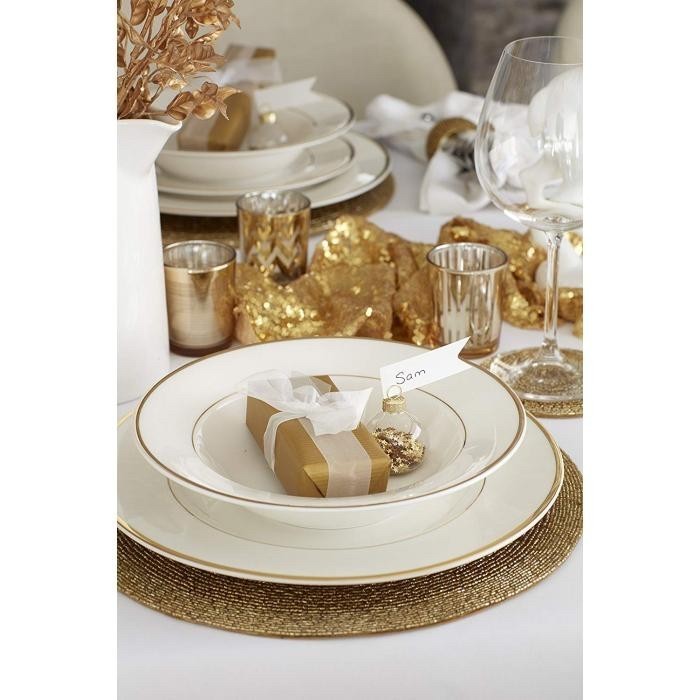 Mikasa Cameo Gold Rim Soup Bowl White St Saint James Tableware Mangkok