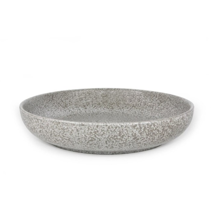 Artisan Ceramic Rock Deep Plate D: 26 Cm