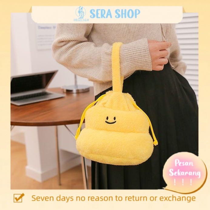 

﹊∋♦Sera Biuiu asli lucu portabel poop tas serut mewah tas hadiah lucu dan lucu