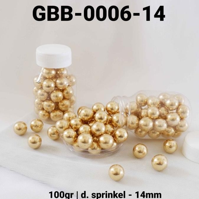 

GR-GBB-0006 Sprinkles sprinkle sprinkel mutiara gold 100gram