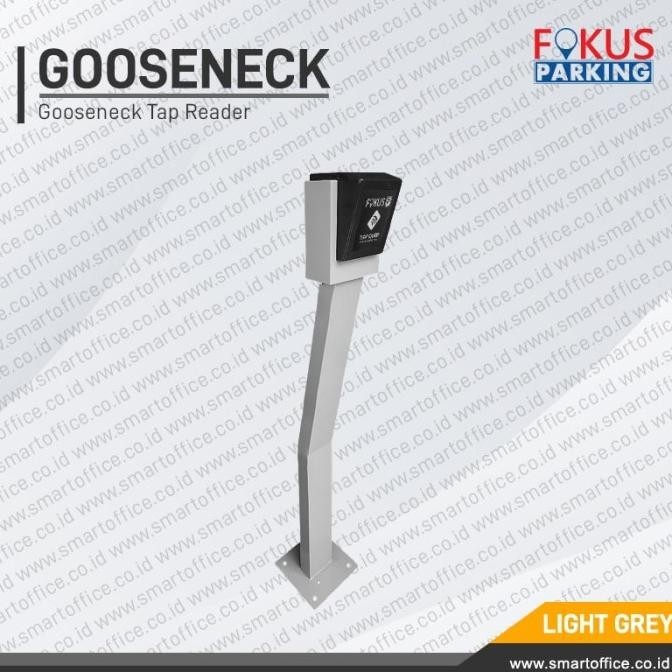 Tiang Gooseneck Tap Reader RFID Portal Otomatis Perumahan Cat Coating