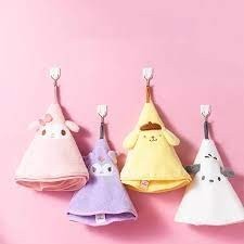 Sanrio Miniso My Melody Round Hand Towel Kuromi Round Hand Towel Kain Lap Waslap Wash Lap Pel Kain P