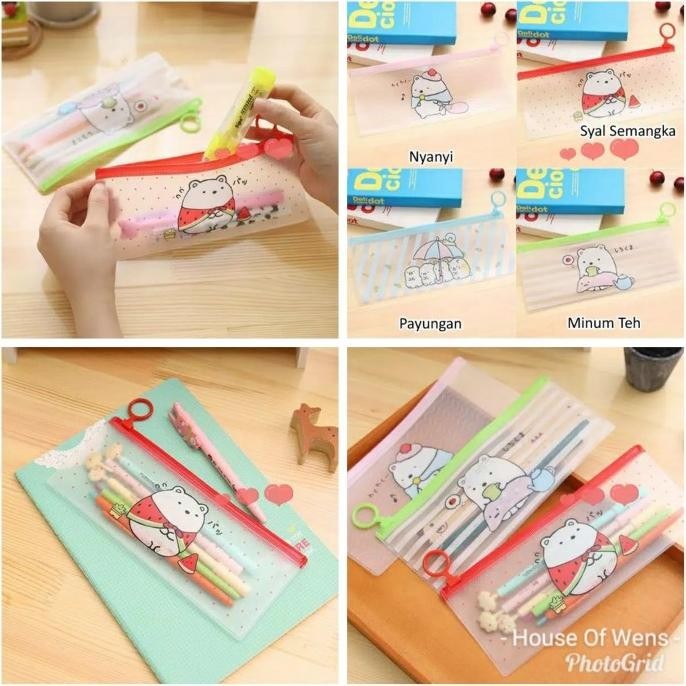

TRANSPARANT PENCIL CASE - TEMPAT PENSIL TRANSPARANT