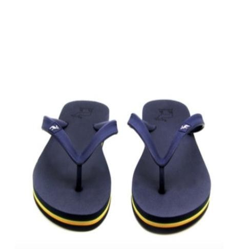 Sandal Panama Sandal Jepit Pria Karet Classic M9 - Navy / Navy