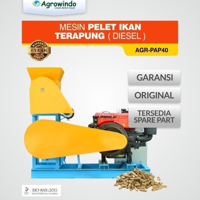 Maksindo Mesin Pelet Ikan Terapung (Diesel) Agr-Pap40