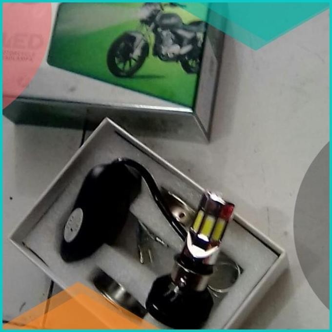 Lampu utama depan motor cahaya putih led 6 sisi variasi motor 16novz3