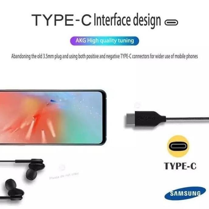 HANDSFREE HEADSET EARPHONE AKG USB C SAMSUNG A34 5G / A54 5G
