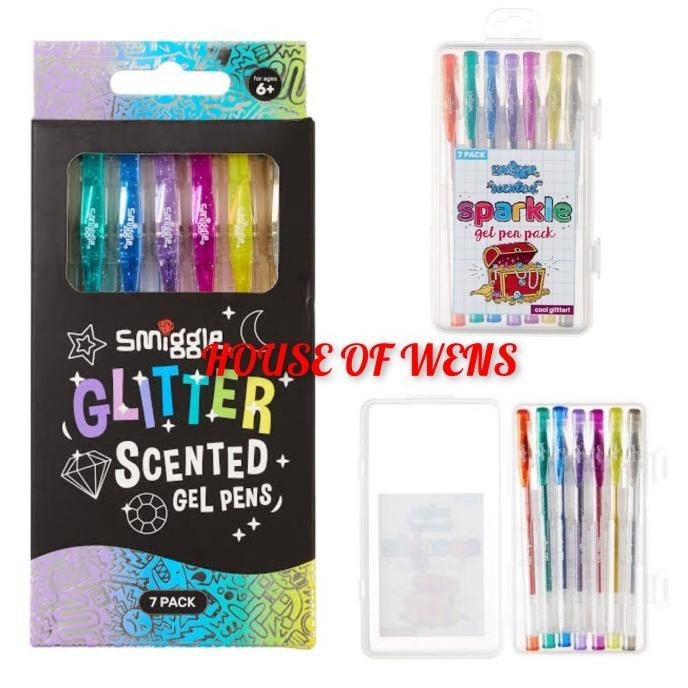 

SMIGGLE SPARKLE SCENTED GEL PENS PACK X7 - PULPEN SMIGGLE