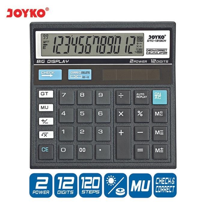 

Flash Sale - Joyko Calculator 12 Digits / Kalkulator DTC-1313CH