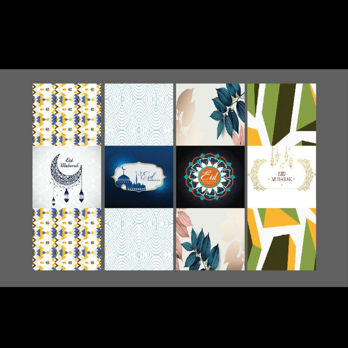 sticker box hampers idul fitri 4 pcs