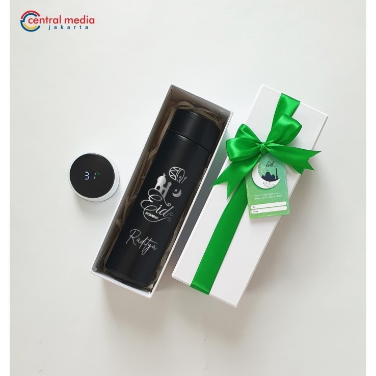Tumbler Idul Fitri Grafir Custom + Hard Box Hampers Parcel Lebaran