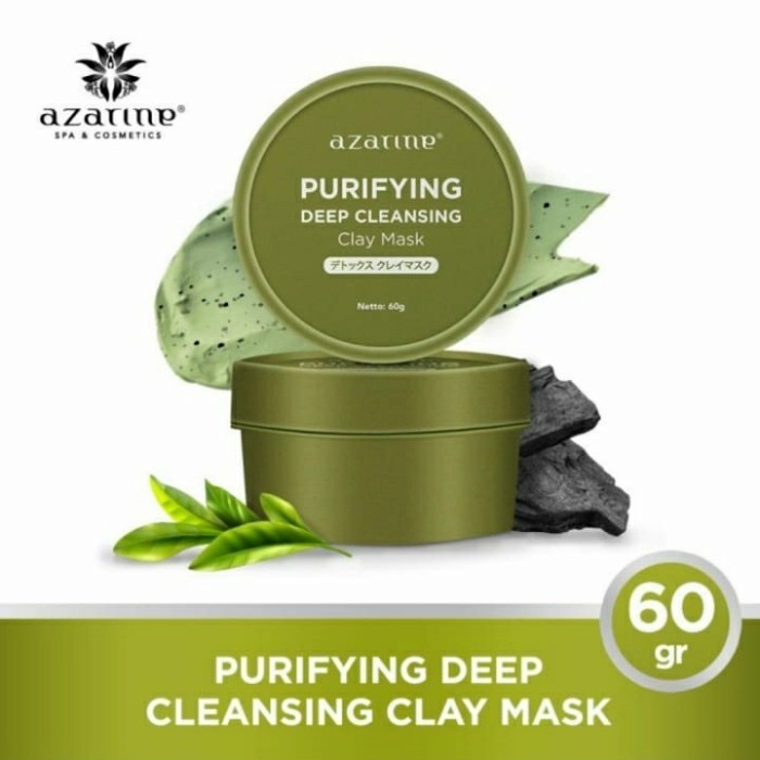 Clay Mask. Masker Wajah. Azarine Purifying Deep Cleansing Clay Mask