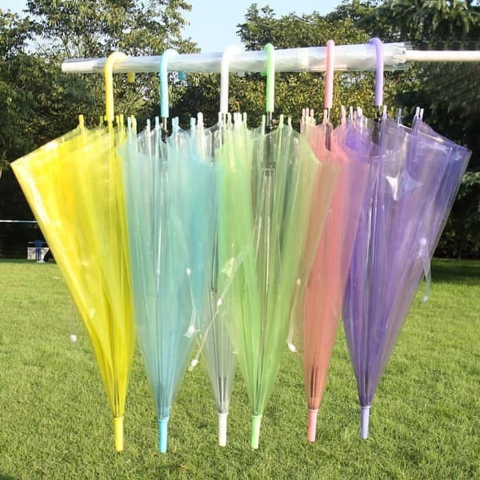Payung Transparant Warna Payung Korea Payung Transparan