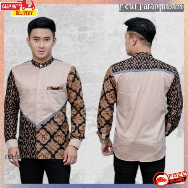 Atasan Lebaran Cowo Kemeha Kokp Kerah Kdmeja Bju Muslimin Atasn Kmja Baju Kokoh Branded Murah Baju M