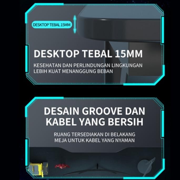 e-tife Meja Komputer / Meja Gaming/160cm Meja Komputer/Meja kantor
