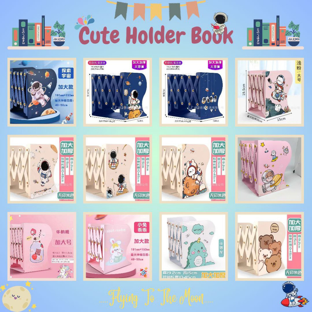 

Cute Adjustable Book Holder For Children Quality Pembatas Buku Teleskopik Kter Lucu Untuk Anak Cute