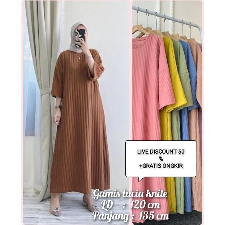 Gamis Lucia Knite Hornet/Dress Lucia Hornet/Gamis Lucia/Dress Lucia Knite Hornet/Lucia Dress Knite C