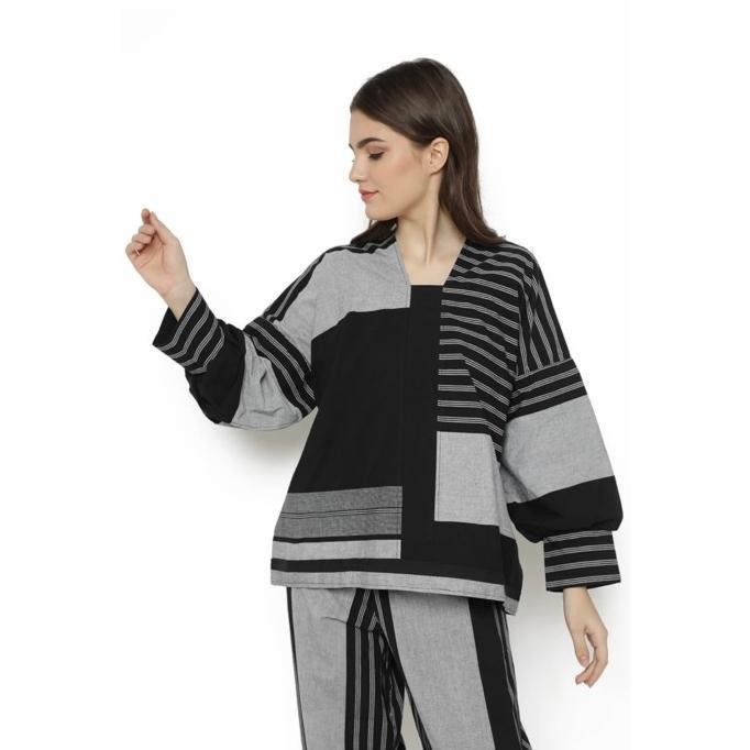 Larisgaleri Atasan Lurik Wanita Baju Atasan Wanita Terbaru