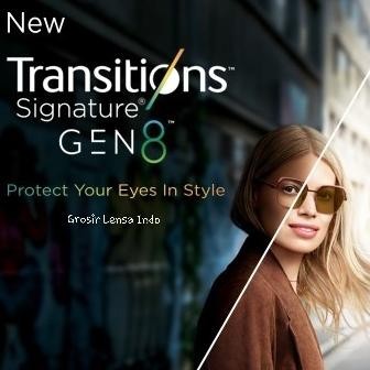 Lensa Essilor Transitions Grey/Sv Airwear 1.59 Optifog