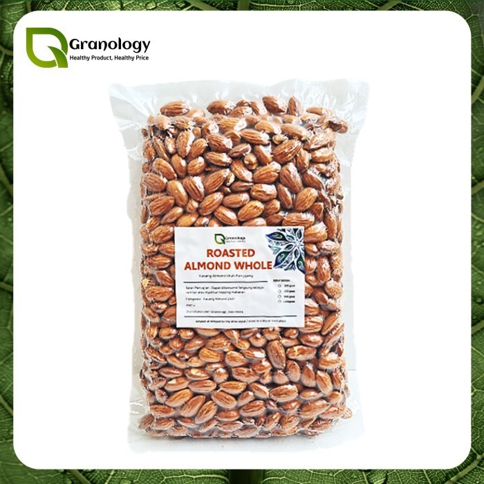 

Kacang Almond Oven / Roasted Whole Almond (1 kilogram) by Granology