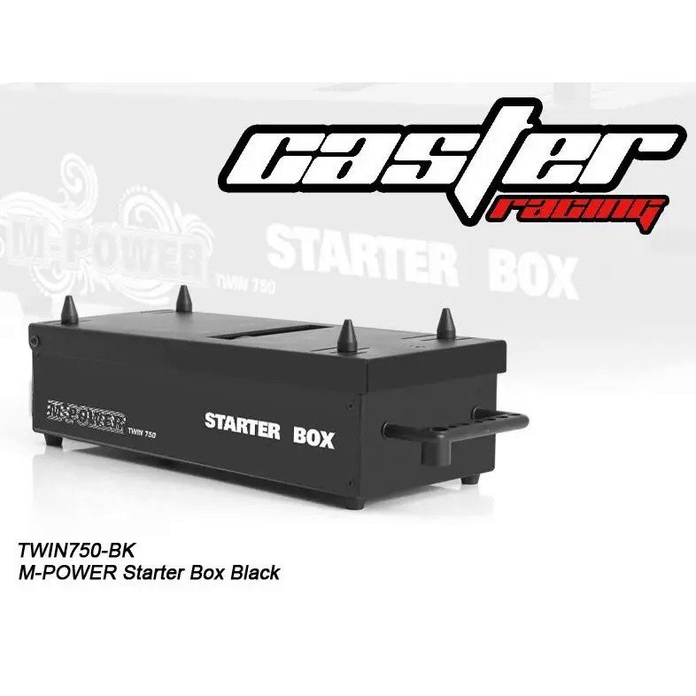 Caster 1/8 Starter Box Mesin Nitro Motor Ganda 750 Starter Daya Mudah untuk Mobil RC Buggy Baja Truk