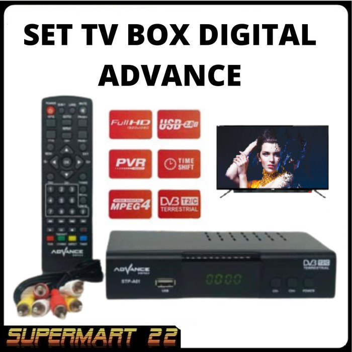 Receiver Tv Set Top Box TV Digital DVB T2 advance