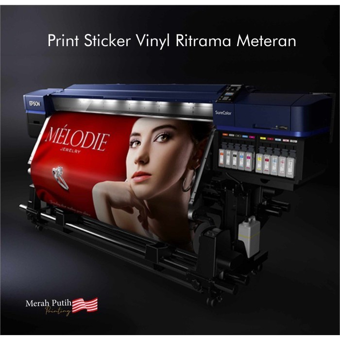 

Print Sticker Vinyl Ritrama Meteran / Sticker Label - - No Laminasi