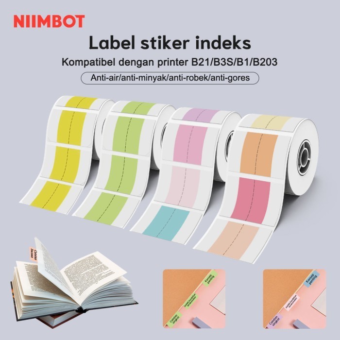 

NIIMBOT B21/B1/B3S Indeks Kertas Label Indeks Label Sticker Bookmark
