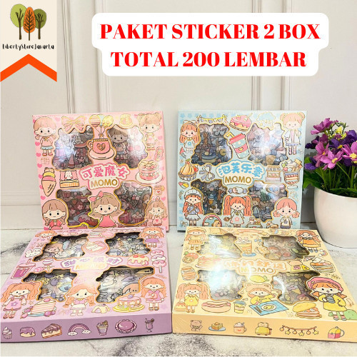 

Paket Sticker 200 Lembar 2 Box Momo Waterproof Anti Air