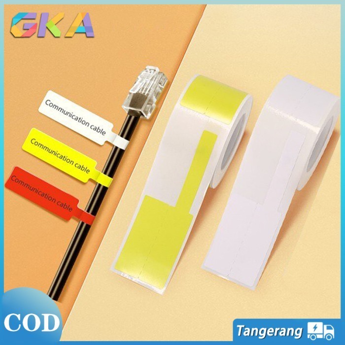

100PCS Stiker Kabel Label Kertas Dengan Perekat Sendiri Anti Air