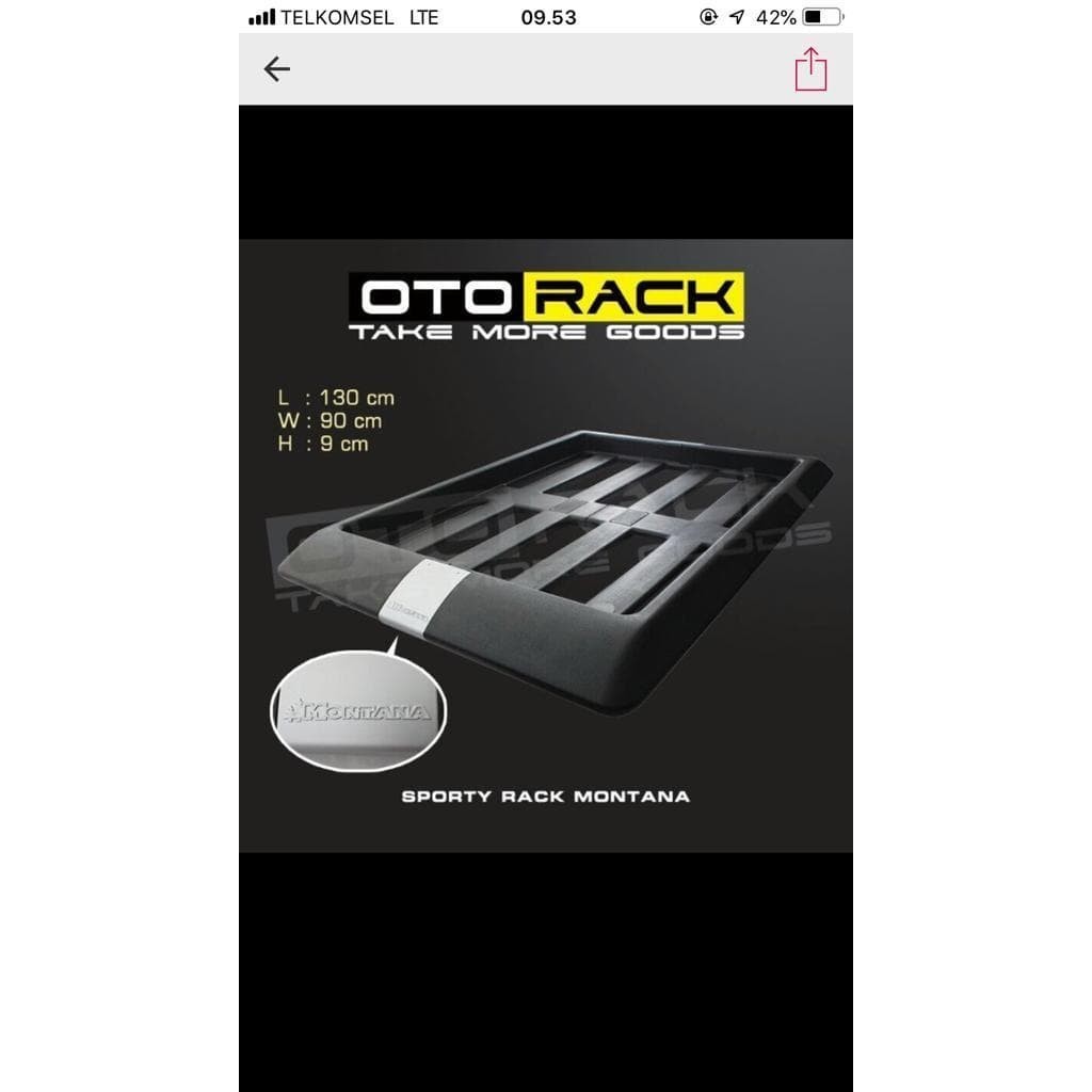 Sporty Roof Rack Premium Montana Series By Otorack Yaris Terlariss 