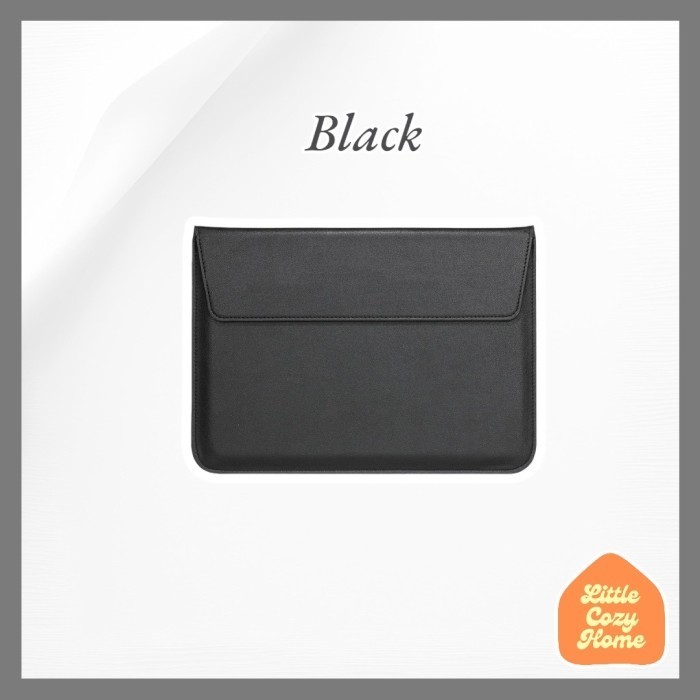 Leather Laptop Sleeve Stand 13 14 15 Inch Sleeve / Tas Laptop