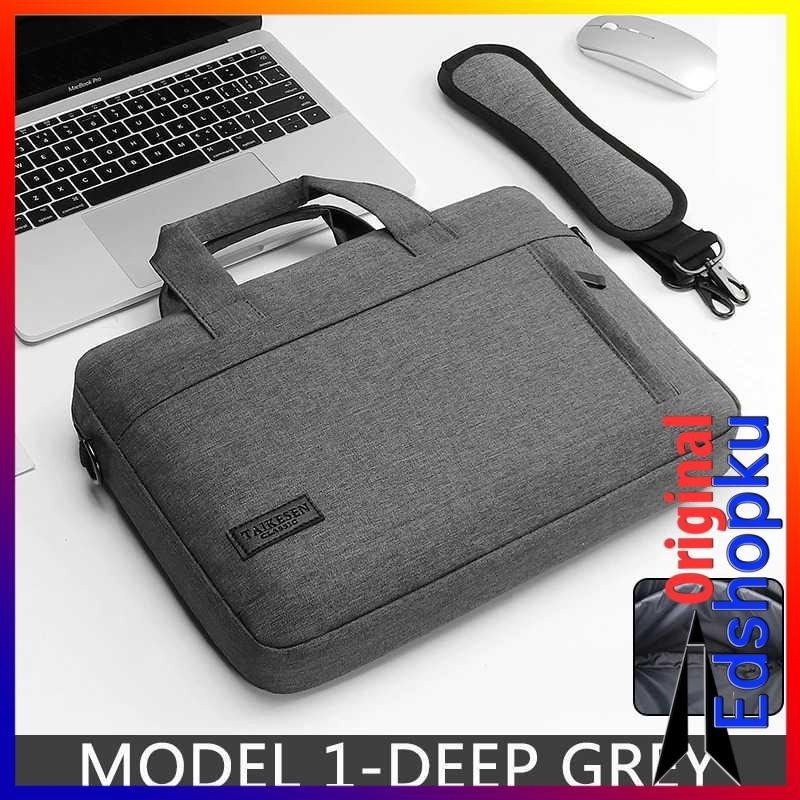 Tas Kantor Sekolah Laptop Buku Charger Kabel Jinjing Selempang Waterproof Bag 14 Inch