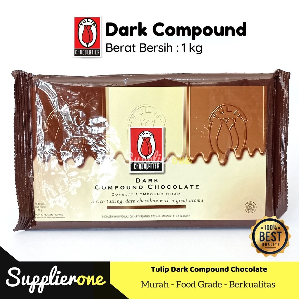 

Tulip Dark Compound / Dark Coklat Batang Tulup / Dark Coklat Batang 1 Kg / Dark Compound Tilip