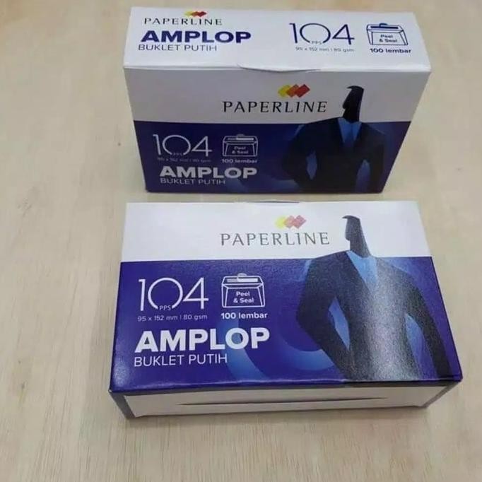 

(1PACK) AMPLOP PUTIH POLOS + PEREKAT PPL 104 Dus Biru