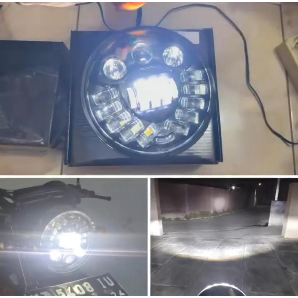 READY ORIGINAL Lampu Daymaker Model Predator 19 Led 7 Inch Grade A Premium Daymaker 7 Inch 19 Led