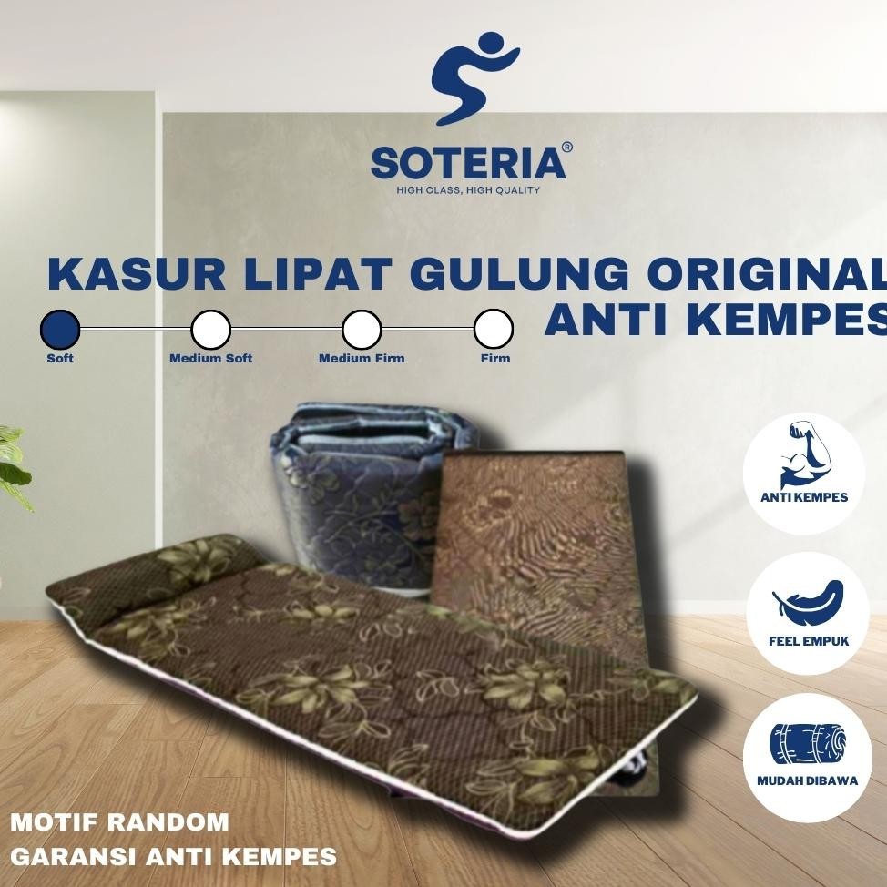 SOTERIA - Kasur Lipat Tebal Anti Kempes / Kasur Busa / Matras Gulung / Kasur Lipat Gulung / Kasur Ko