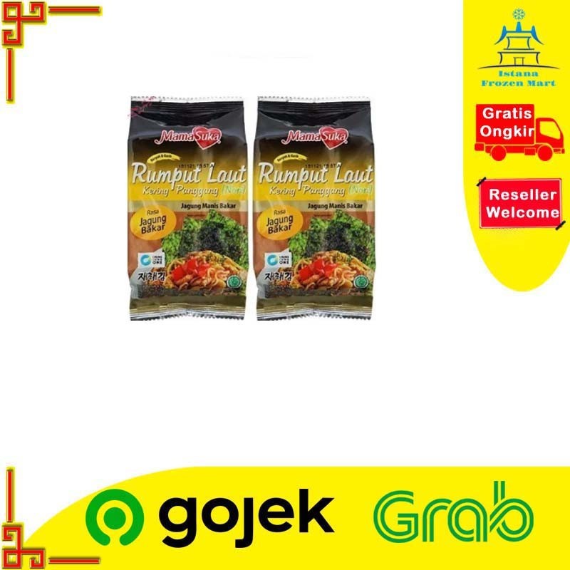 

Rumput Laut Panggang Nori MAMA SUKA Jagung Bakar 4,5 GR