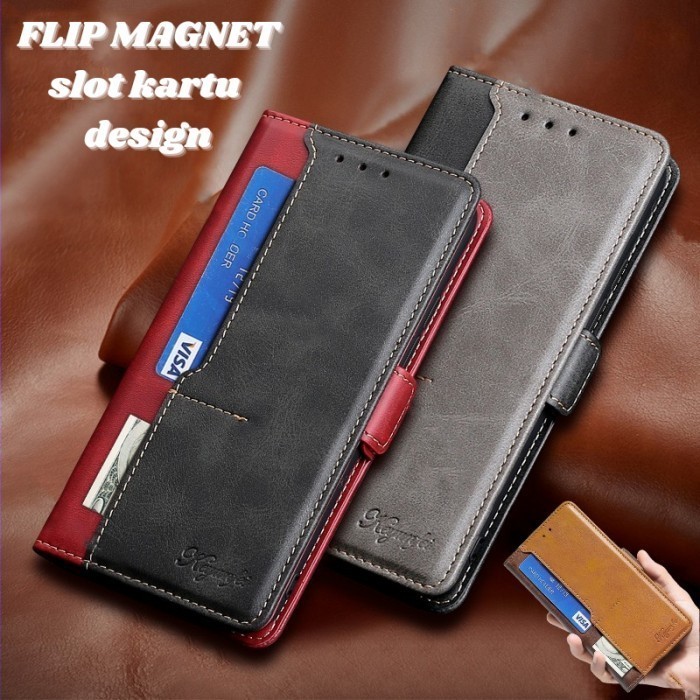 Case OPPO RENO 8 T 5G flip magnet dompet kulit lucky cover keyunfei