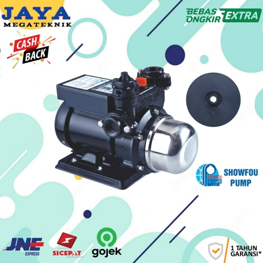 Pompa Booster Pendorong Tekanan Air Showfou UB-0220 Pompa Air Shower