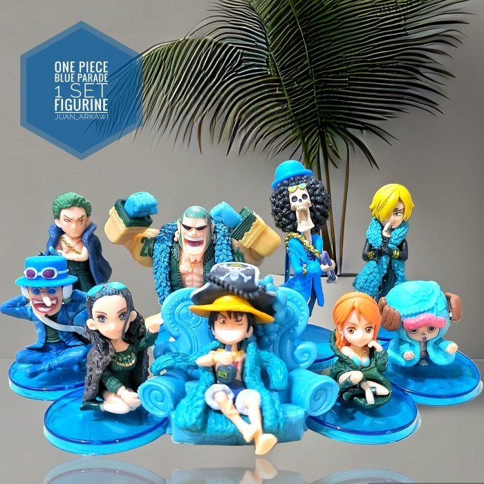 FIGURE SET 9 KARAKTER ONE PIECE BLUE PARADE
