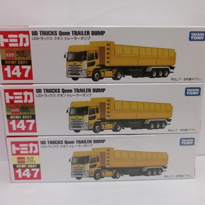 Tomica no 147 UD Trucks Quon Trailer 50th anniversary diecast truk