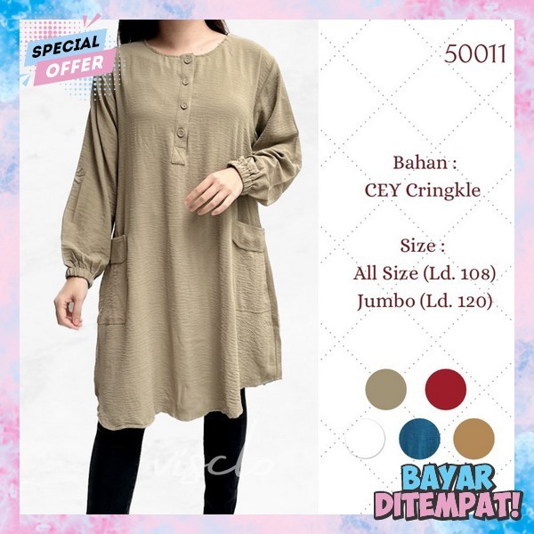 Tunik Wanita Terbaru 2024 Pakaian Cewek Atasan Modis Baju Lebaran 2024 Mewah Baju Tunik Import Premi